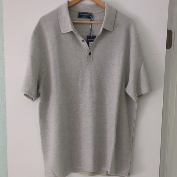 Vineyard Vines Merino Wool Men's Gray Performance Polo Career Office Grey Shirt - Picture 1 of 5